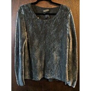 Vintage Escada Margaretha Ley Size 40 M/L Full Sequin Sweater Shirt